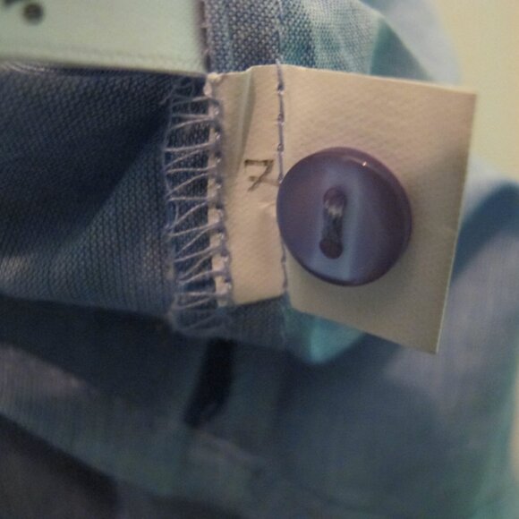 Lascana Pure Collection Baby Blue top with white embroidery with Tags  Size 6 - Picture 6 of 7